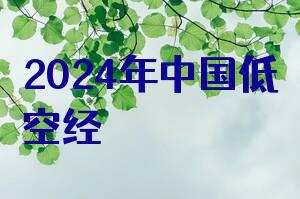 2024年中国低空经济研究报告